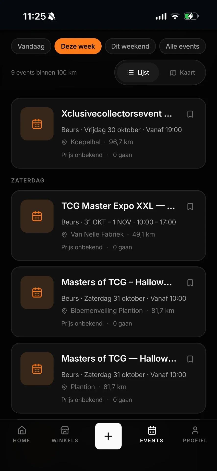 PLQCE. eventoverzicht met beurzen deze week